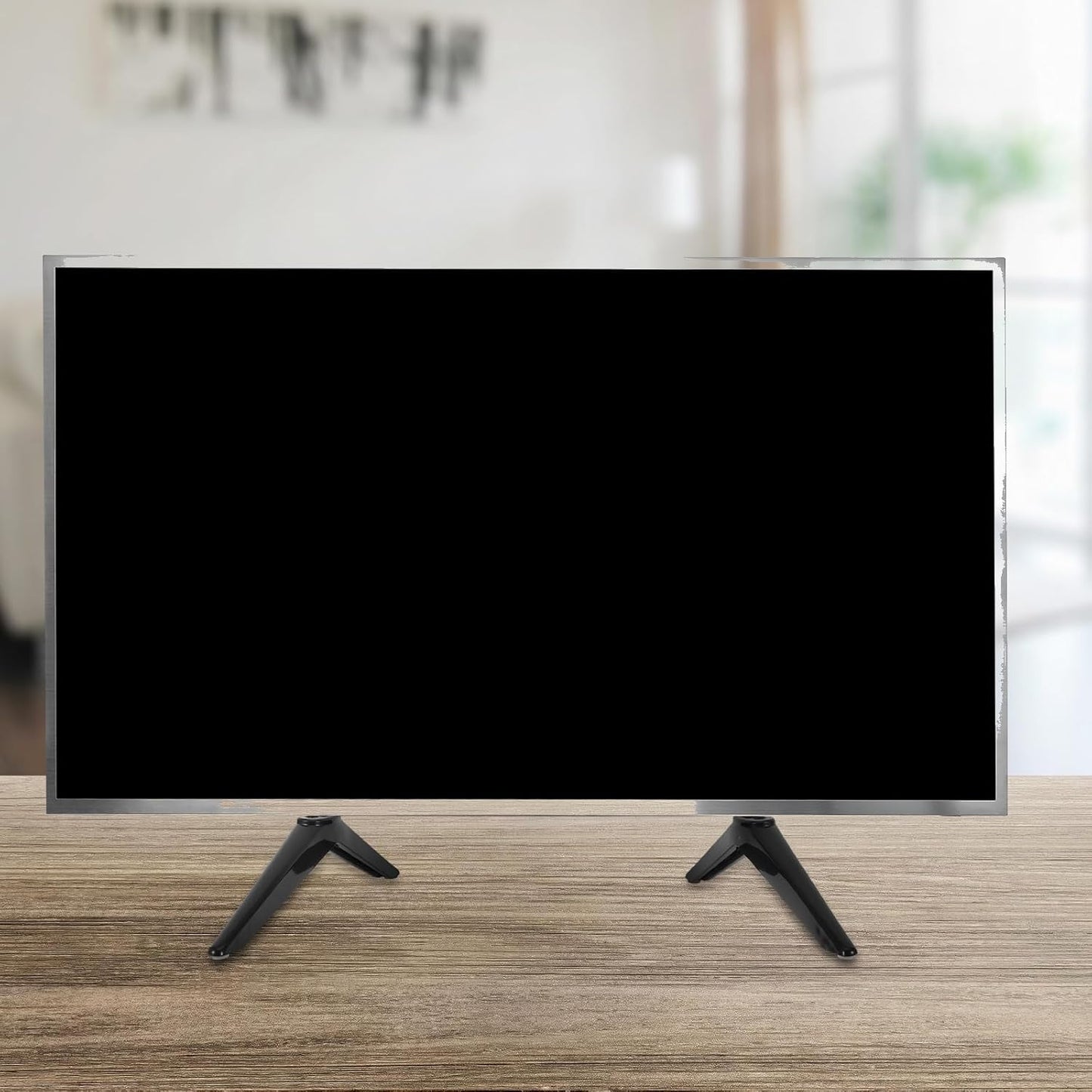 BESPORTBLE 1 Set 28-65 Inch TV Stand Legs: No Drill Smart TV Tabletop Base Support/Leg Stand Non-Slip Compatible