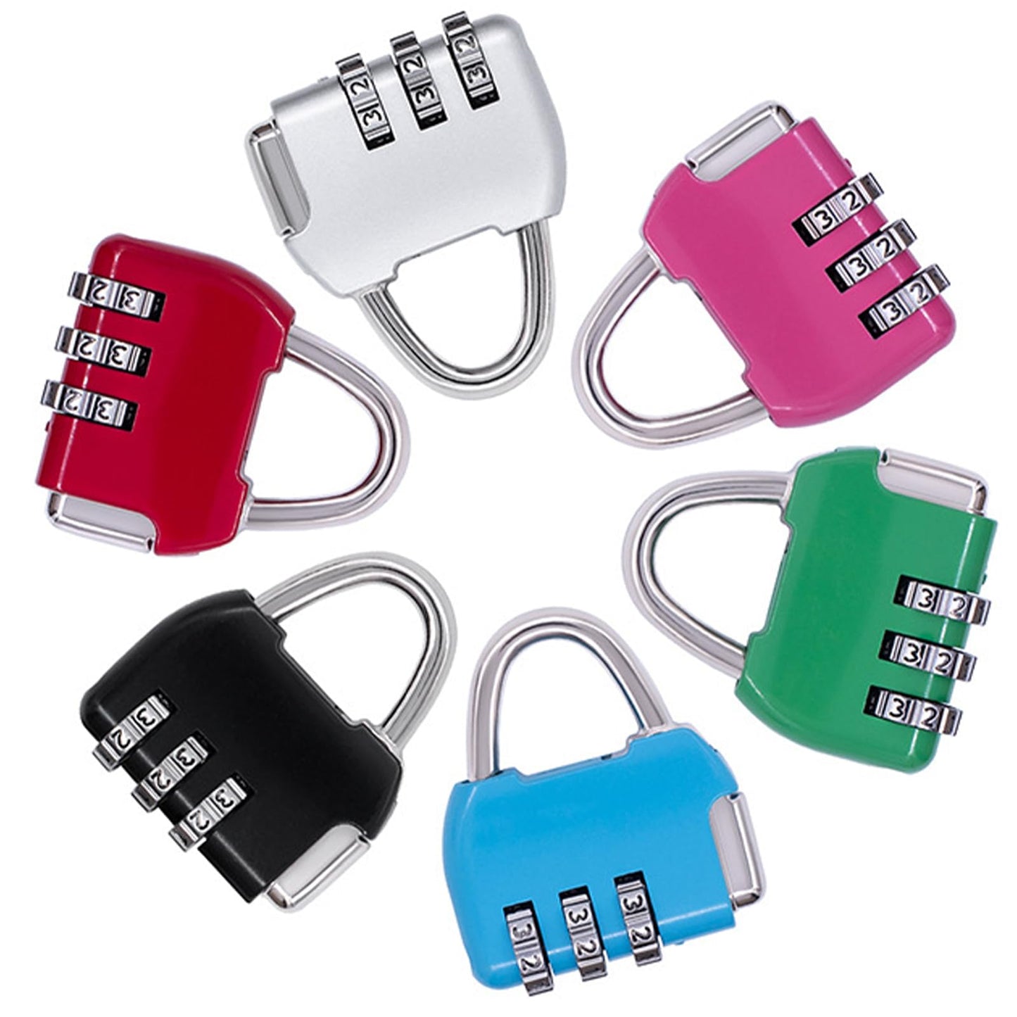 QIEIEI Digit Combination Coded Padlock,Small Padlock for Backpacks and Suitcases Luggage Lock Portable Security for Women Men Outdoor