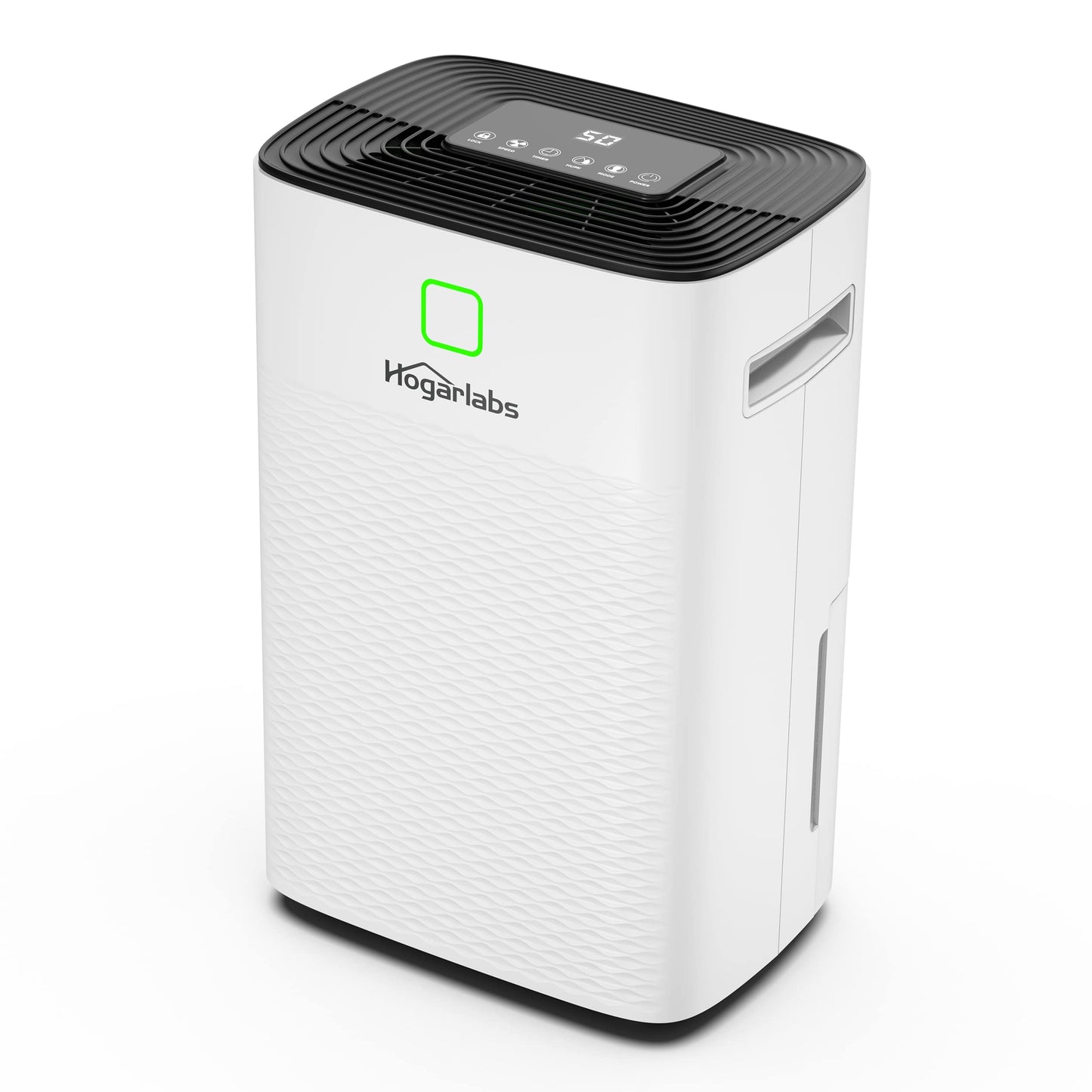 HOGARLABS 30 Pint Dehumidifiers for Home and Basements, with 3 Working Modes, Overflow Protection, and Auto Shut off Restart. Ultra Silent Dehumidifier with Drain Hose and Digital Control Panel.