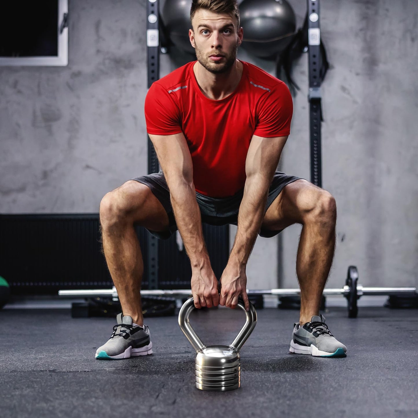 Northdeer Adjustable Kettlebell 20LB - Steel Kettlebell 10LB 12.5LB 15LB 17.5LB 20LB - Weight for Home Training