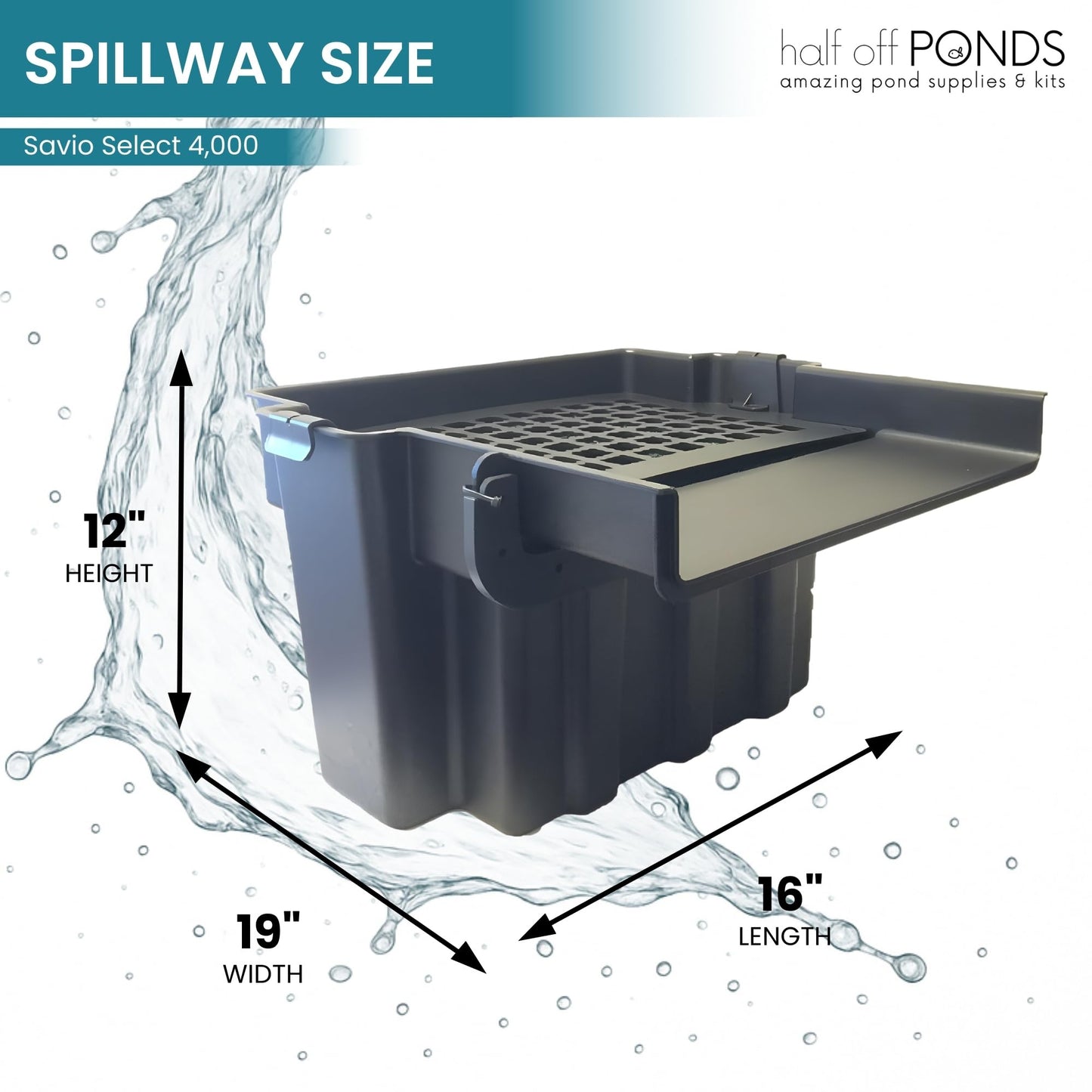 HALF OFF PONDS Savio Select 4,000 GPH Submersible Pump Pond Kit with 20' x 25' EPDM Rubber Pond Liner, UV Clarifier for Water Garden & Koi Pond