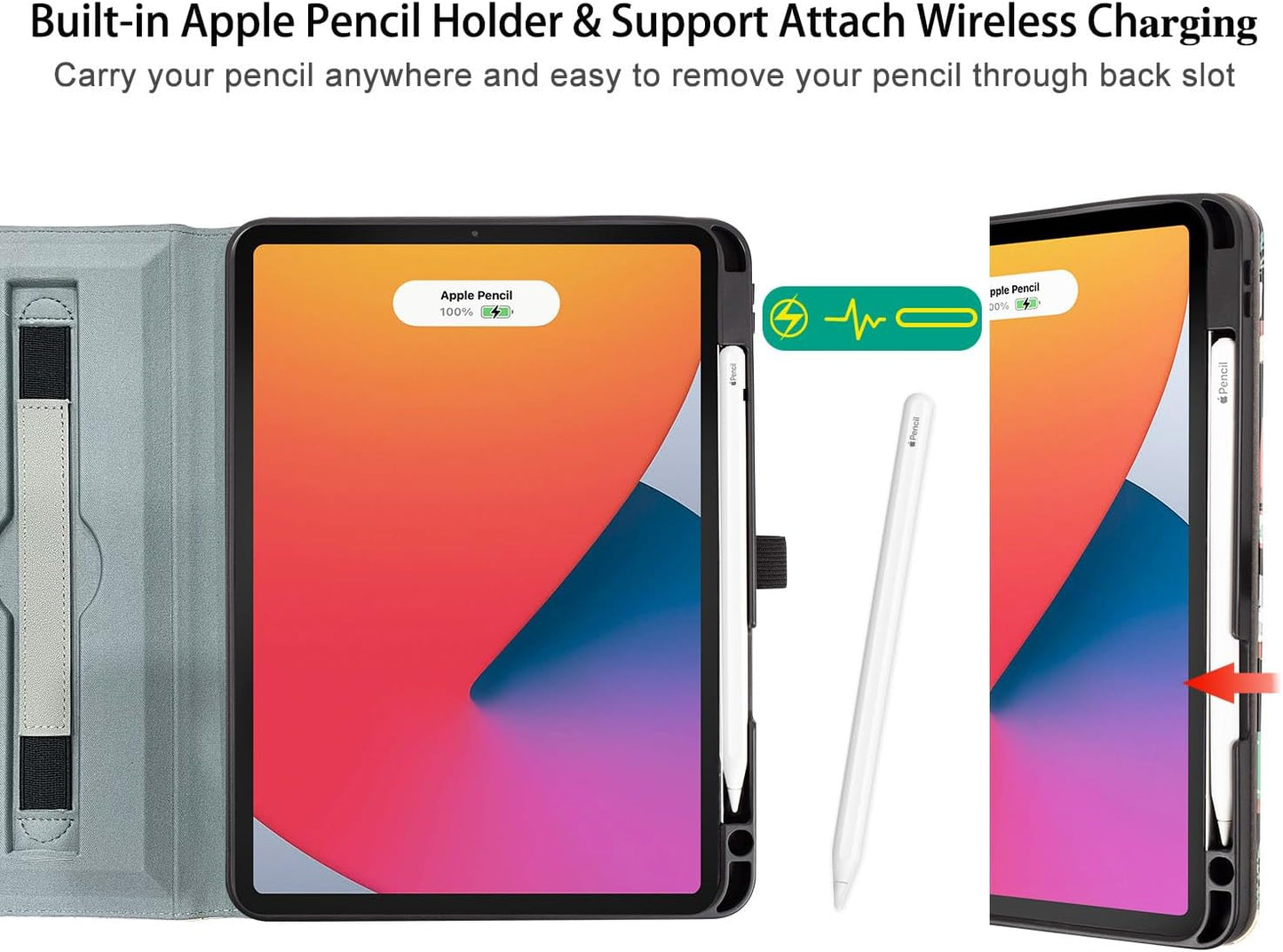 CutebriCase 11-inch M4/M3/M2, 5th/4th 10.9 Inch, 360 11-inch Rotating iPad Air Case Case for iPad Air Generation Swivel