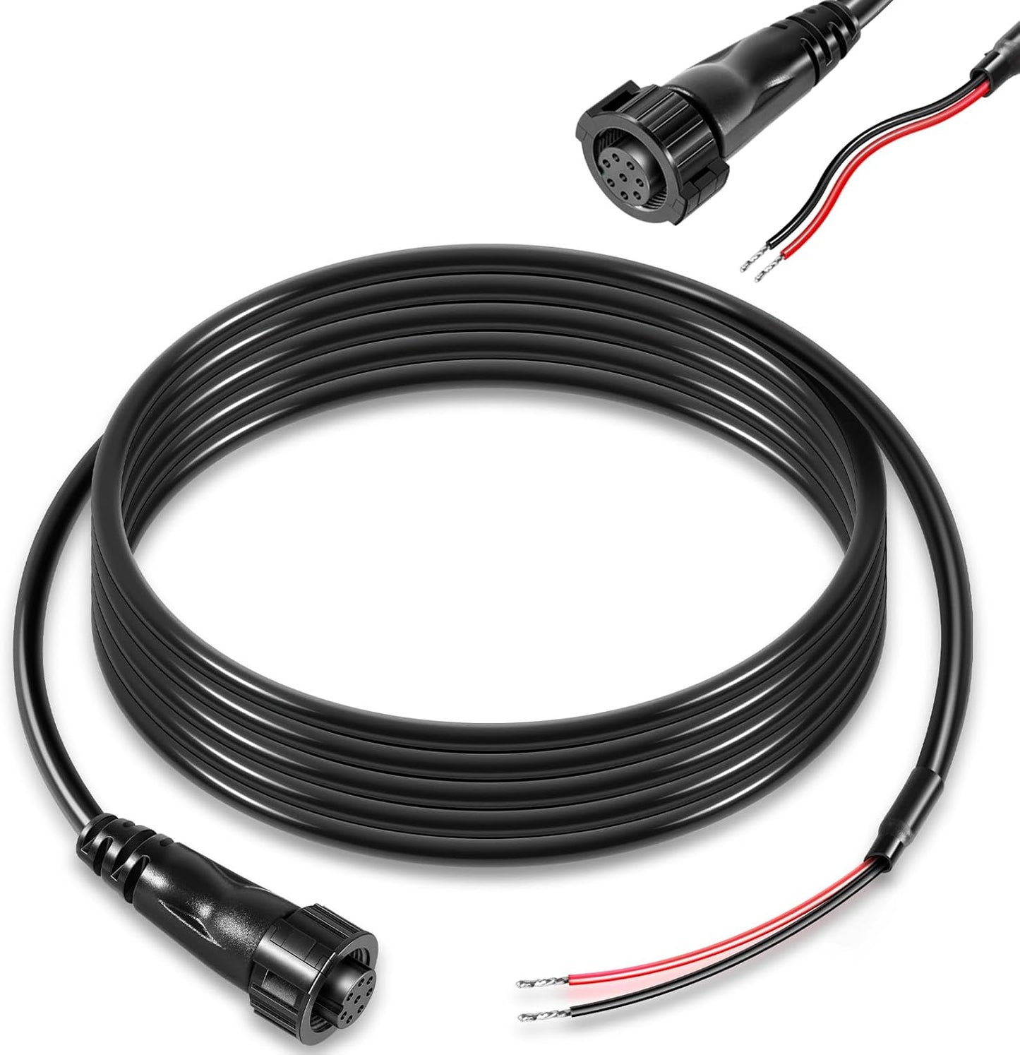 Bonbo 12 6' Humminbird 720085-1 (6 PC Power Cord Power Cable Fit for SOLIX and Onix Series Fish Finders Foot)