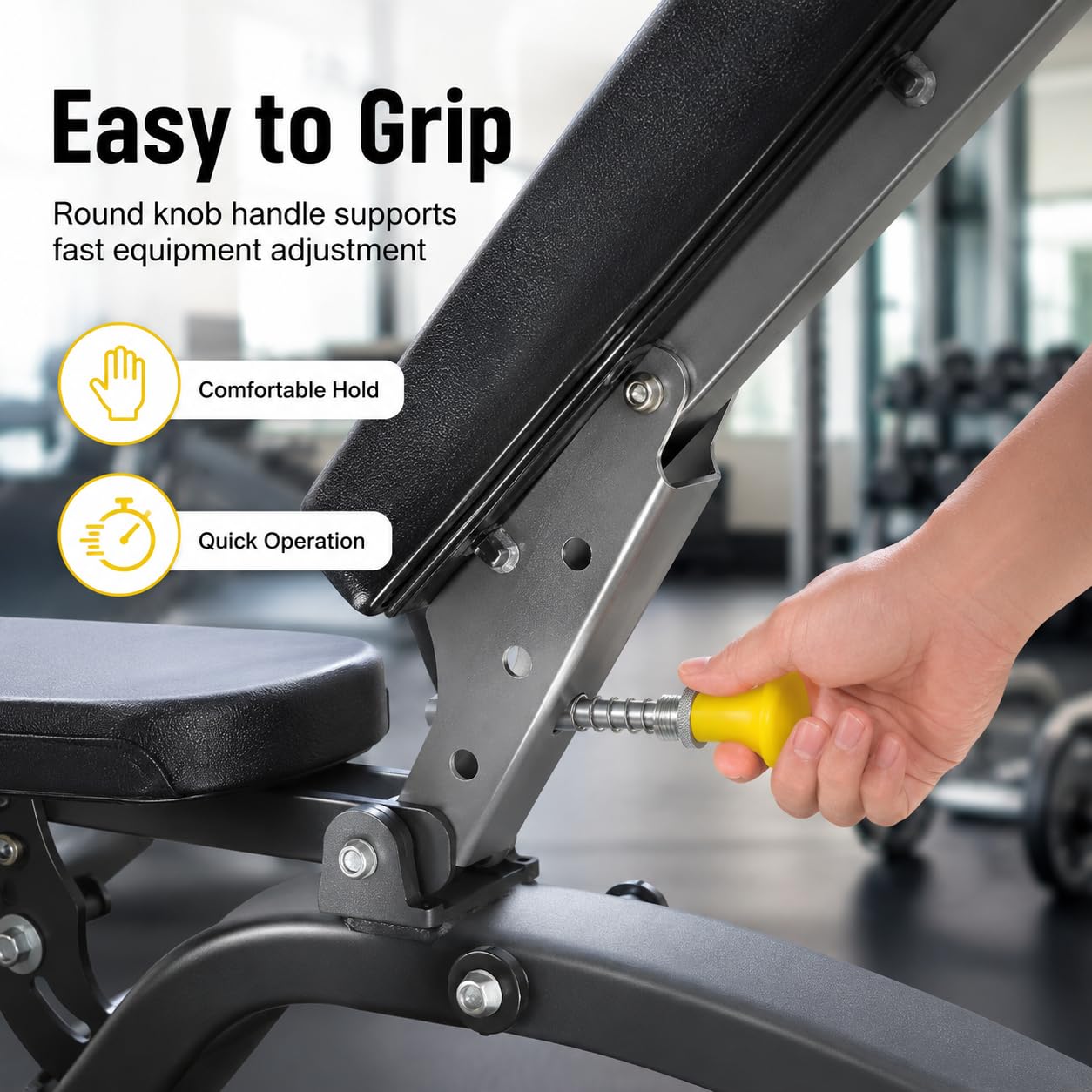 COHEALI Spring Loaded Pull Handle for Gym Equipment Adjustment, Exercise Machine Selector Latch Replacement with Round Knob, Fitness Locking Hardware M20 Φ11.5 L153mm