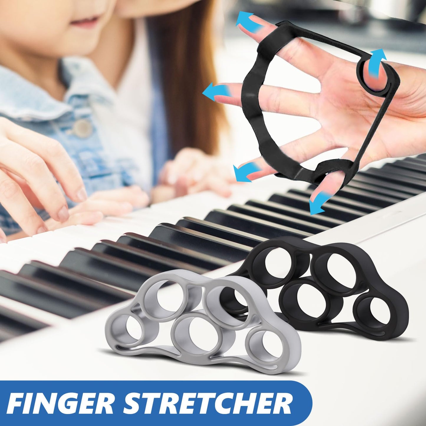 roygra Grip Strength Trainer (5 Pack), Forearm Strengthener, Stress Balls for Adults, Hand Strengthening Devices, Wrist Finger Strengthener, Physical Therapy Exercise Equipment, Golf Baseball Climbing