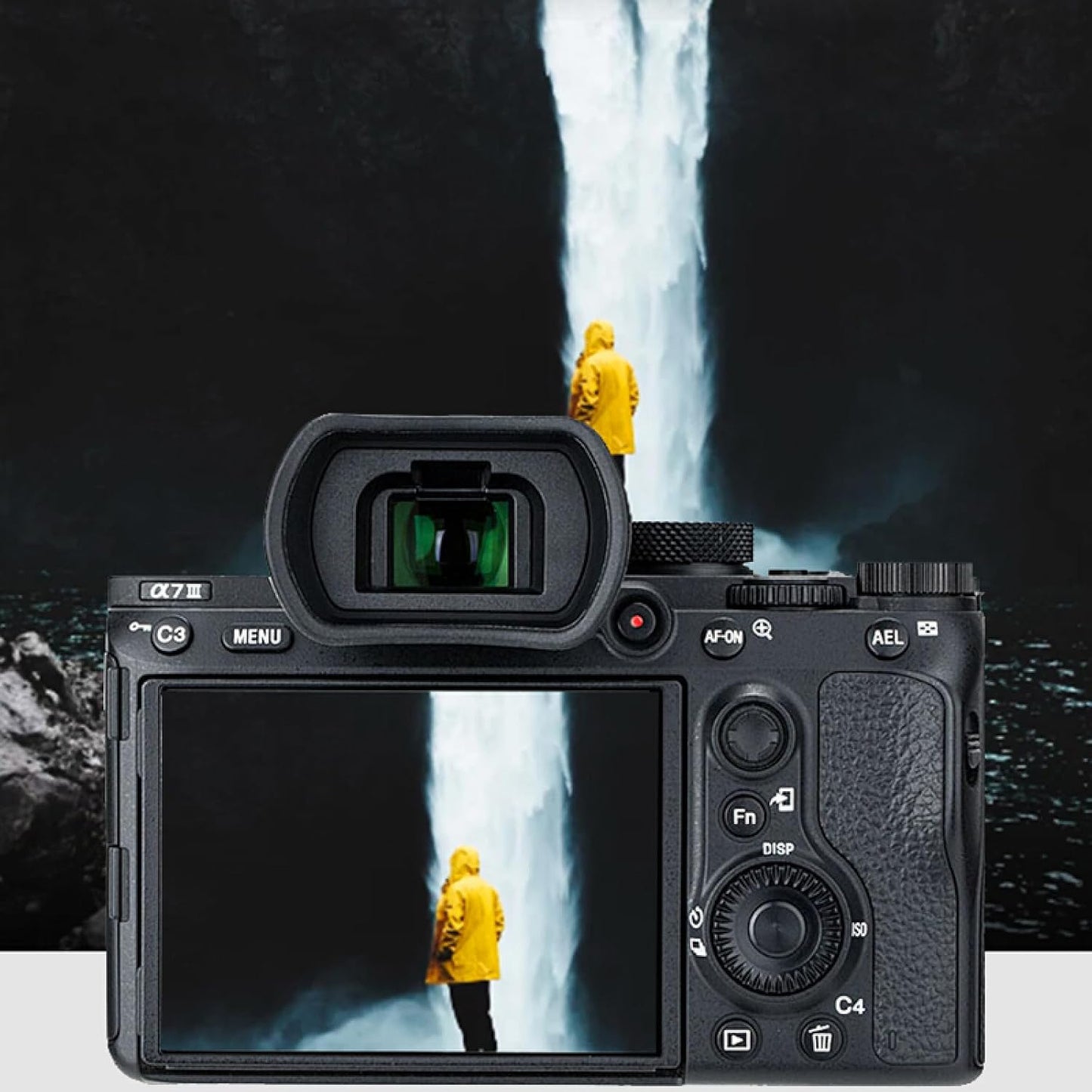 DBEIXIWEI A7 A7 A7 Soft Silicone Camera Viewfinder Eyecup, Camera Fittings for Sony II III