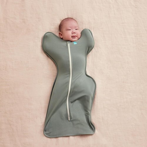Love to Dream Swaddle Up Transition Swaddle - Zip-Off Wings for Gentle Baby Transition | 1.0 TOG, 13-19 lbs, Deep Olive