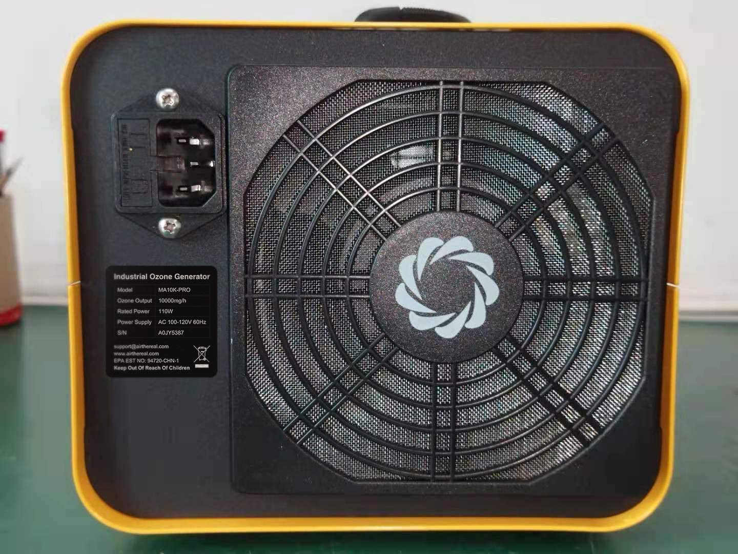 Airthereal MA10K-PRO Ozone Generator - High Capacity O3 Machine for Areas of 3500+ Square Feet, Home Ionizer Odor Remover, Yellow