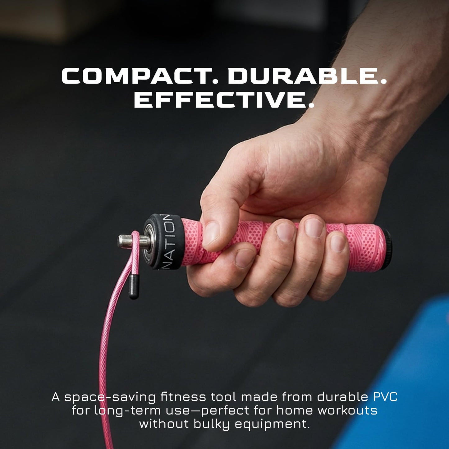 Weighted Jump Rope for Men & Women, 1LB Adjustable Heavy Speed Rope with Removable Handle Weights, Dual Cables for Cross Training, Boxing, Cardio & Home Workouts Durable Adult Fitness Jump Rope - Pink