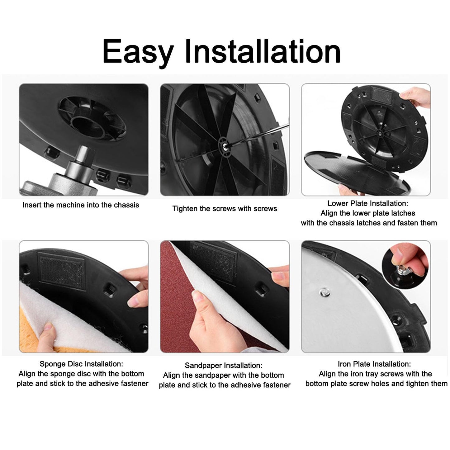 Natudeco Electric Concrete Plaster Cement Mortar Smoothing Polishing Machine Handheld Plastering Trowel 1 to 6 Speed Levels for Wall Plastering