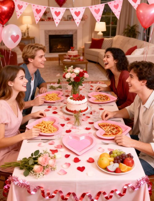 Diltik Pink Heart Shaped Party Plates and Napkins Set – 25PCS 9 Inch Disposable Paper Plates with 25PCS Heart Napkins for Birthday, Mother’s Day, Bridal Shower, Girls Party Decorations