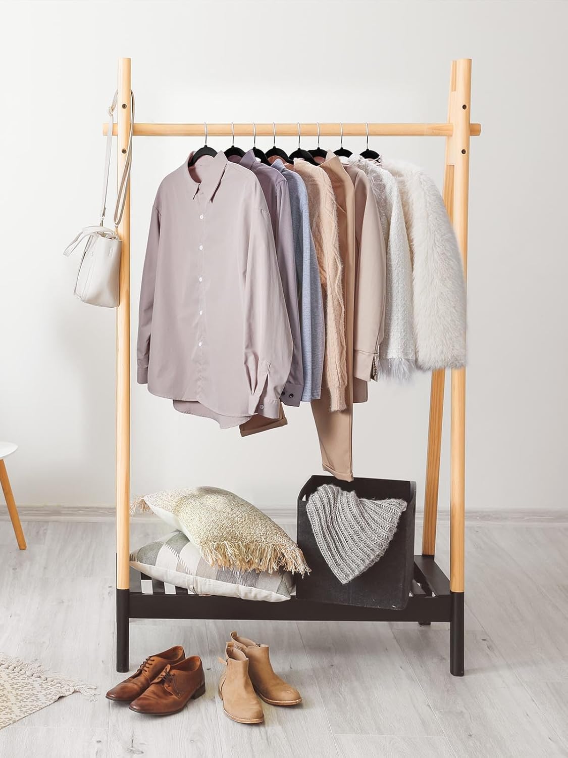 Smartor Velvet Hangers - 70 Pack Black Non-Slip Heavy Duty Felt Hangers | Premium Slim Closet Organizer with 360° Rotating Hook
