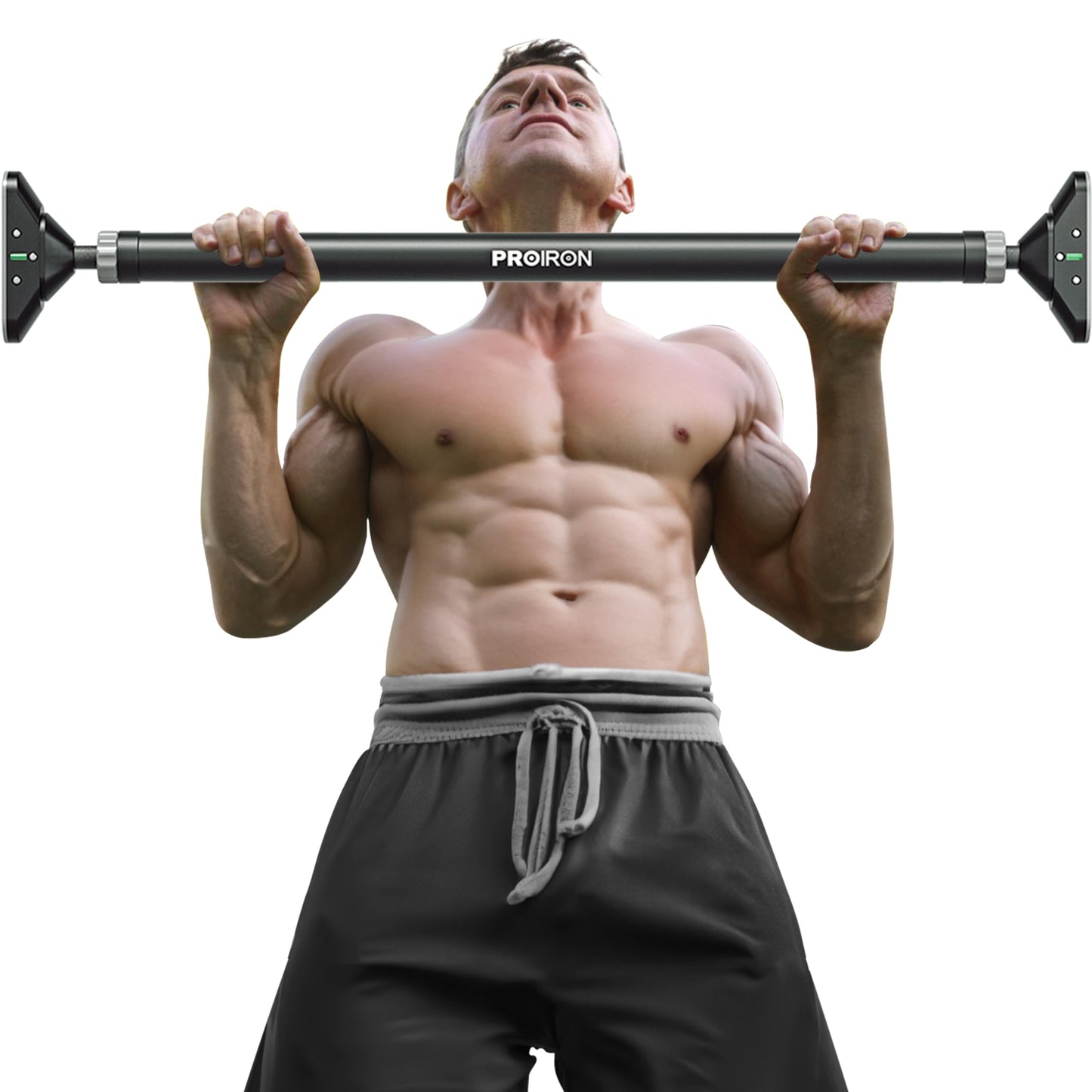 PROIRON Door Pull Up Bar Doorway Frame Chin Up Bar from 28.3in-38.2in,No Screws,Home Gym Upper Body Workout Fitness Equipment,Exercise Hanging Bar Portable,Non-slip Secure Grip,440 LB