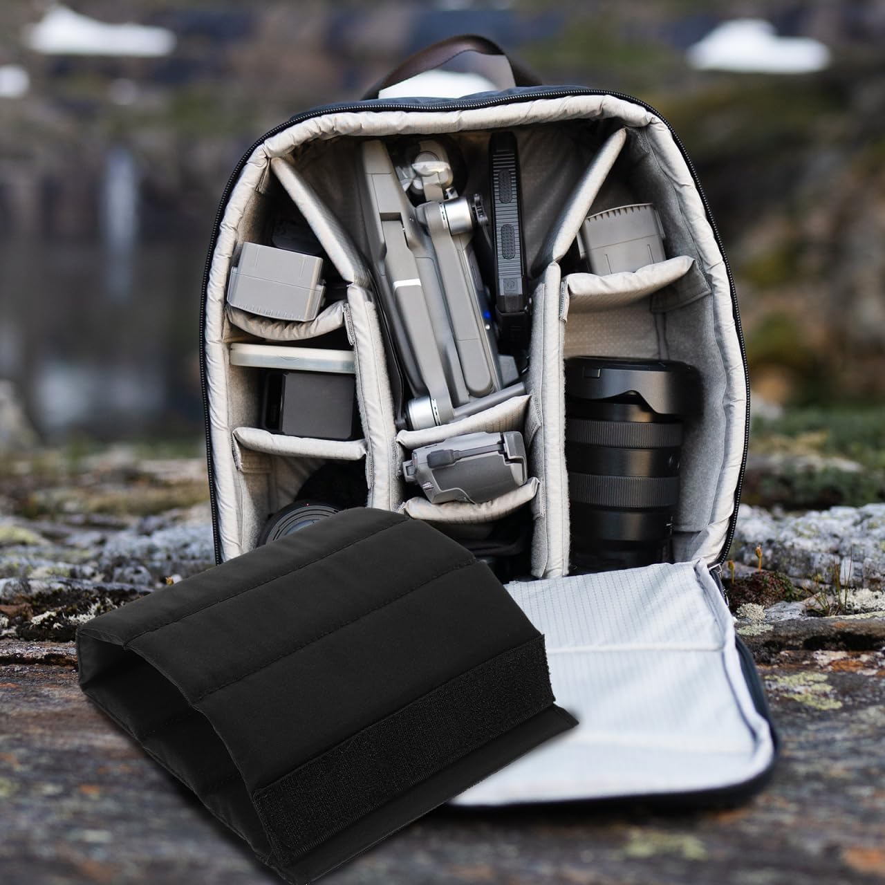 Backpack 2-Pack 11.02X4.72X0.31In NUOBESTY Camera Case Partition Accessory Padded Camera Bag Dividers Inserts