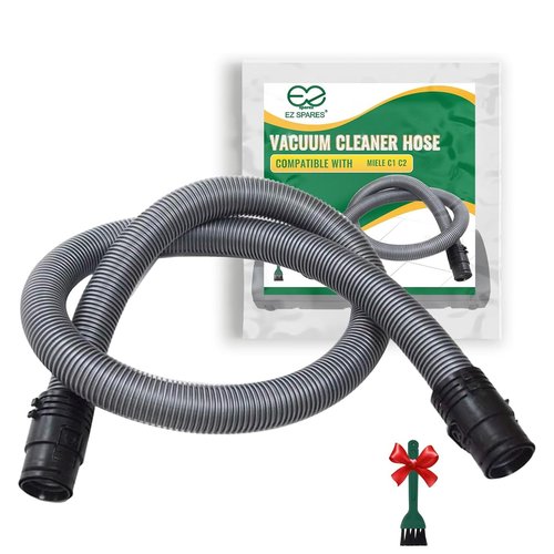 EZ SPARES Replacement Vacuum Hose Compatible with Miele C1 C2 Canister Vacuum Cleaners Hose 1-1/2" 38mm Attachment Parts,1.7M Flexible Pipe Tube Suction Hose #07736191