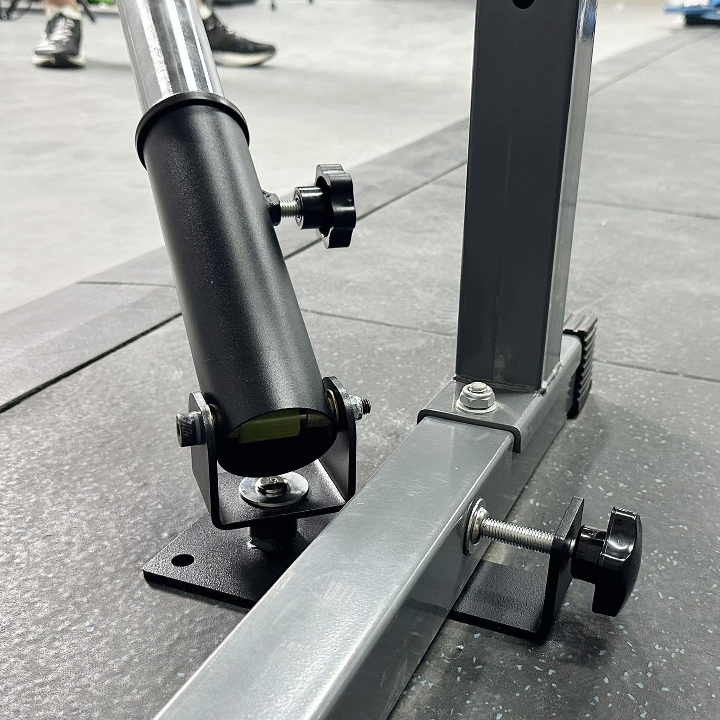 SYL Fitness Upgraded T Bar Row Platform with Rubber Protection – 360° Swivel Landmine Attachment, Fits 2”Bars for Home Gym Power Racks (Fit 50-80mm Rack)