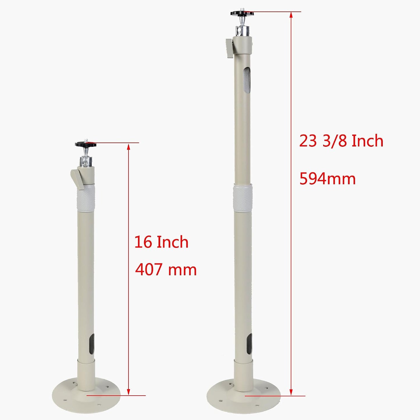 VideoSecu 1/4 20 MCB24 1XS Security Camera Wall Ceiling Mount Bracket Stand Tilt Swivel Mounting Device for Some Mini