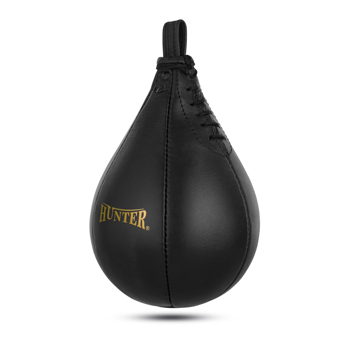 HUNTER SpeedKills PU Leather Speed Bag – Lightweight Latex Bladder, Fast Rebound Training Speedball for Boxing, MMA & Fitness (Black, Large 10.5" x 7")