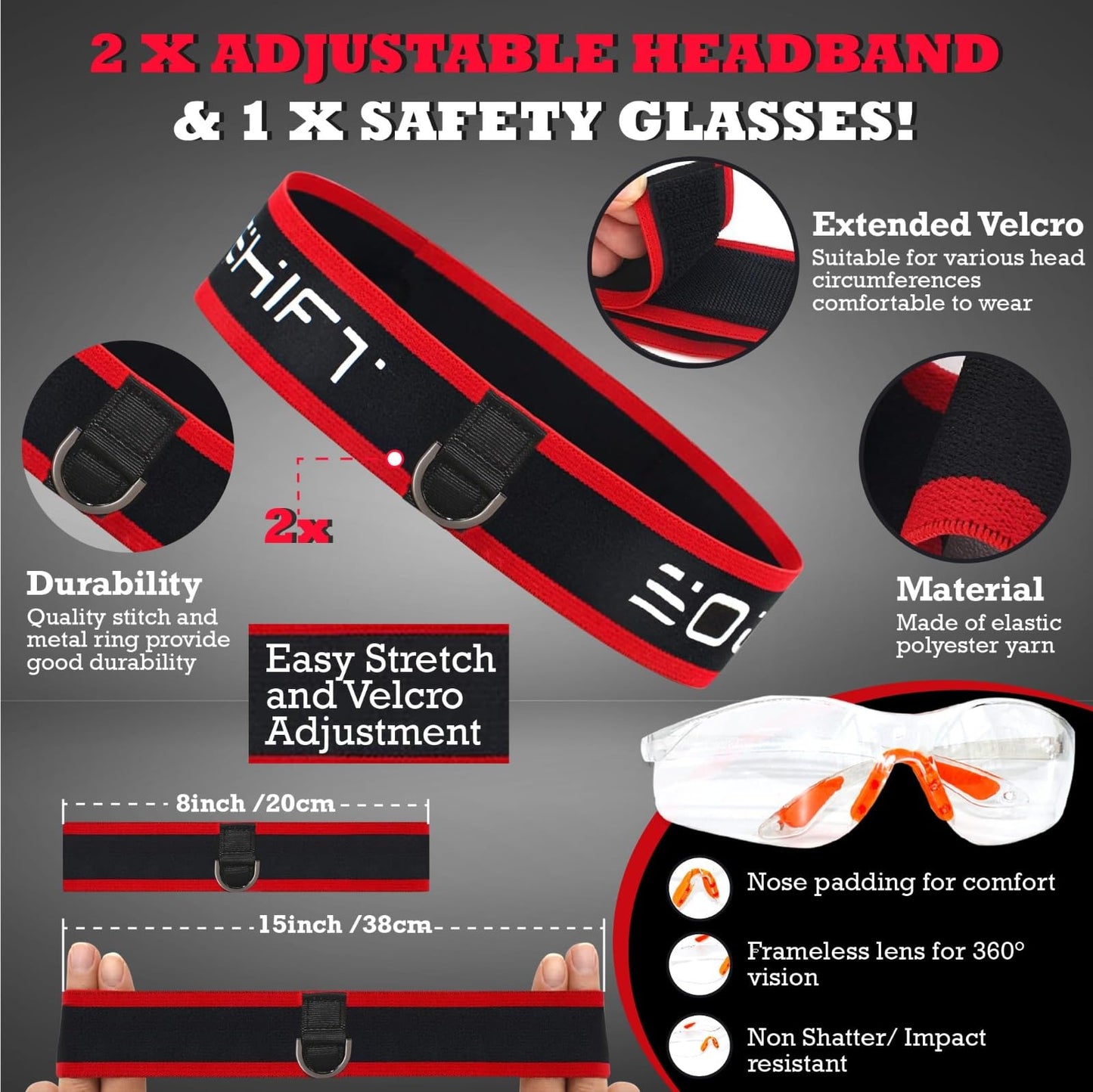 Soul Shift Boxing Reflex Ball – 4-Level Family Training Pack | Safety Glasses + Reaction Ball + 2 Headbands | Improve Focus, Reflexes, Agility & Hand-Eye Coordination | MMA
