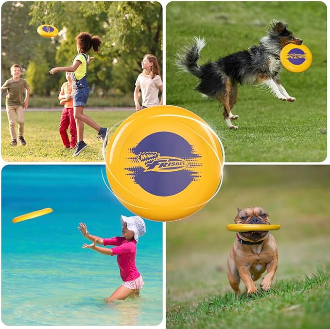 Wham-O Frisbee Cool Flyer Flying Disc, 9.95 Inch Sports Disc Lightweight Durable for Outdoor Beach Park Backyard Game - 130g