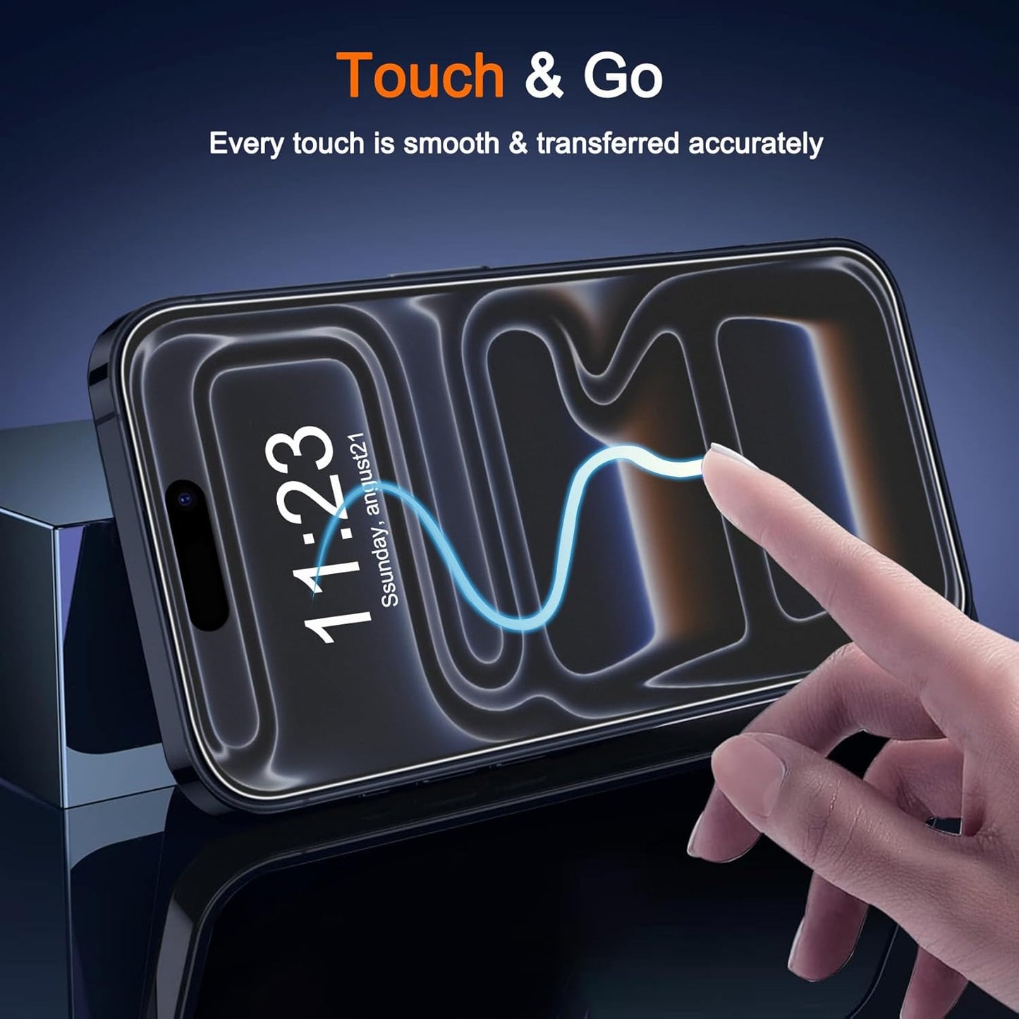 3 Pack 17 Milomdoi Matte Screen Protector for iPhone Pro Max [Phone Case Friendly] Tempered Glass Accessories Film