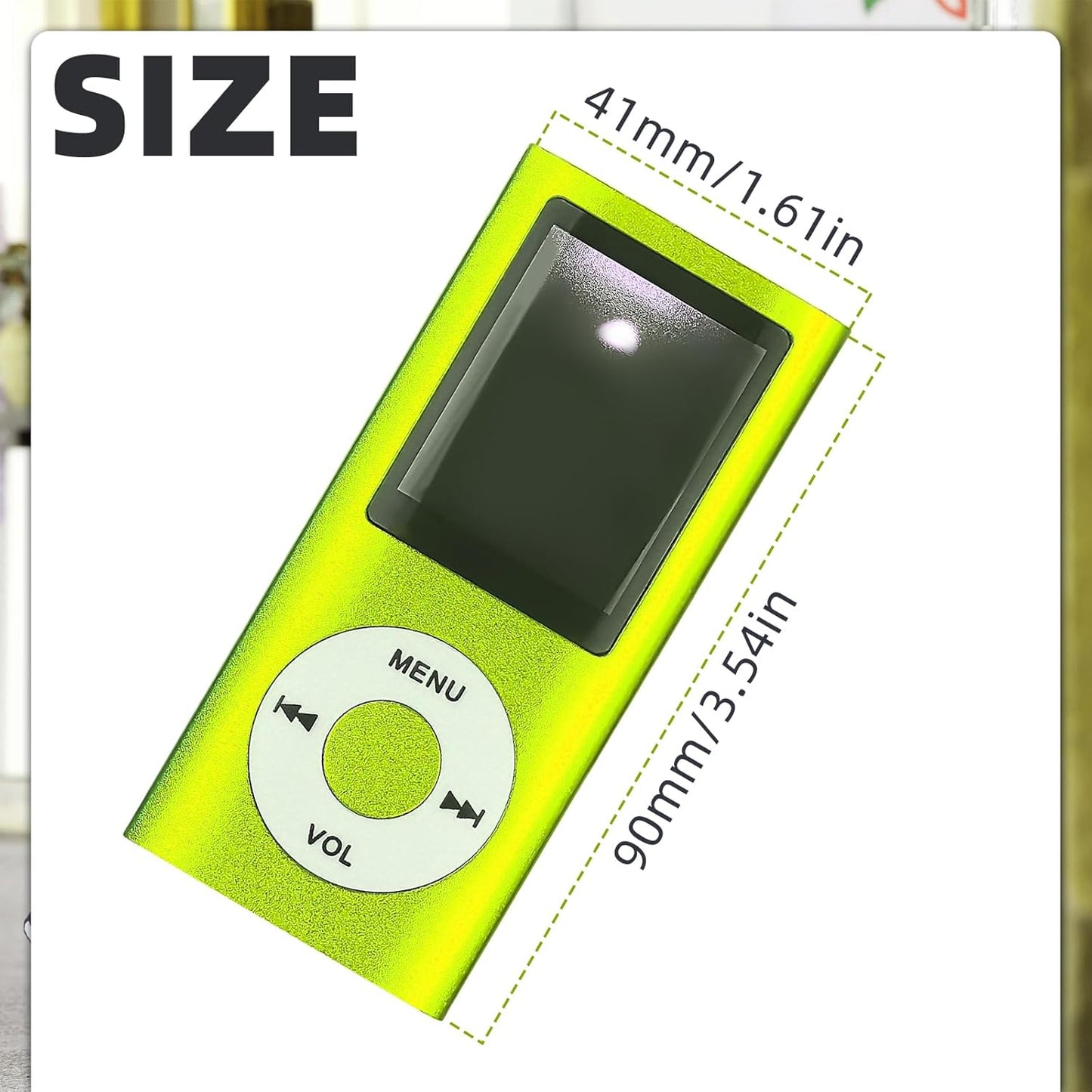 Flylin MP3 MP3 Player,1.8 Inch Player,Portable Multifunctional Digital Music LCD Music-Player with Earphone,Build