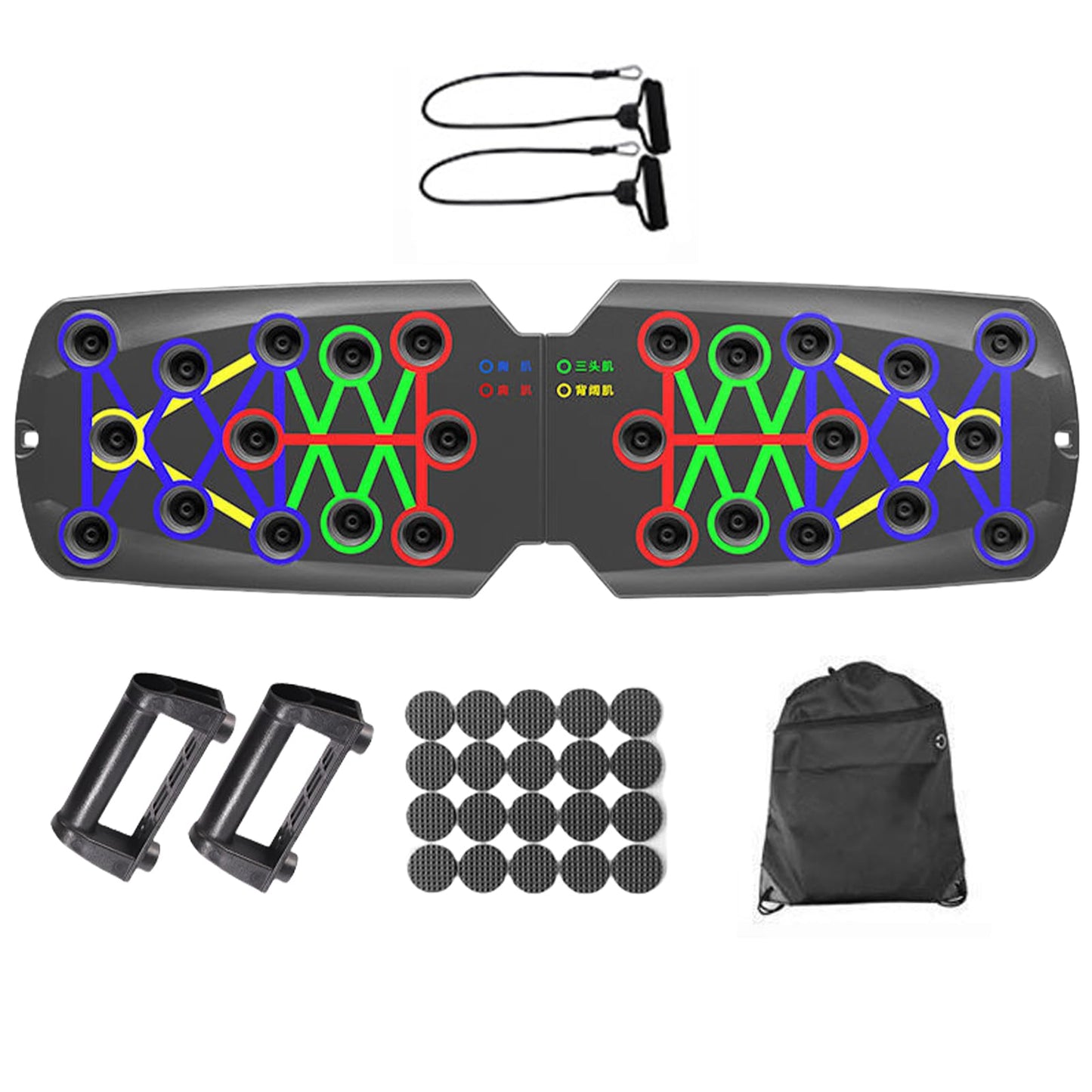 Pushup Stands Exercise Board Muscle Board For Home Push Up Boards Multifunctional Foldable Fitness Workout Tool Boards Exercise Tool