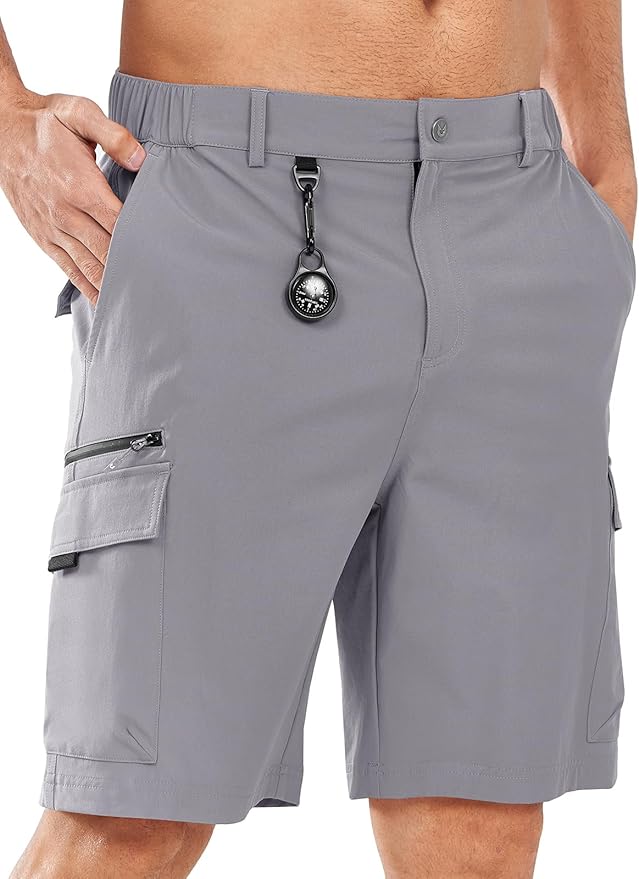 NORTHYARD Men's Cargo Hiking Shorts 9" Lightweight Outdoor Tactical Work Camping Sport Golf Casual Travel Fishing Multipocket
