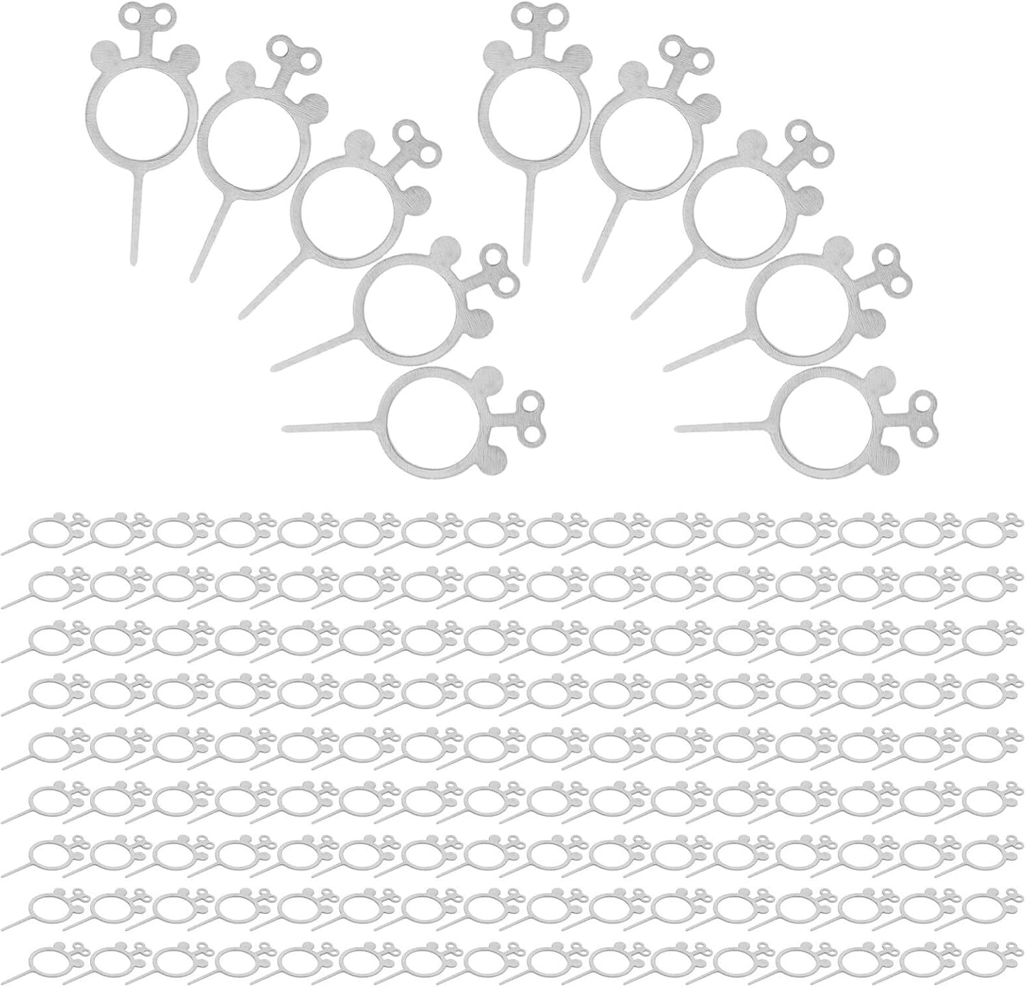 400pcs Set, Vaguelly Sim Card Ejector Pin and Removal Tool Stainless Steel Phone Sim Tray Extractor for Travel