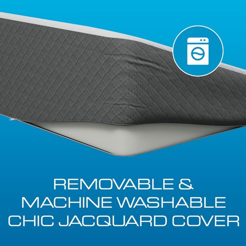 Kolbs Extra Wide Bed Wedge Pillow - Sleep Apnea & Acid Reflux Relief | Chic Jacquard Cover (7.5" Height)