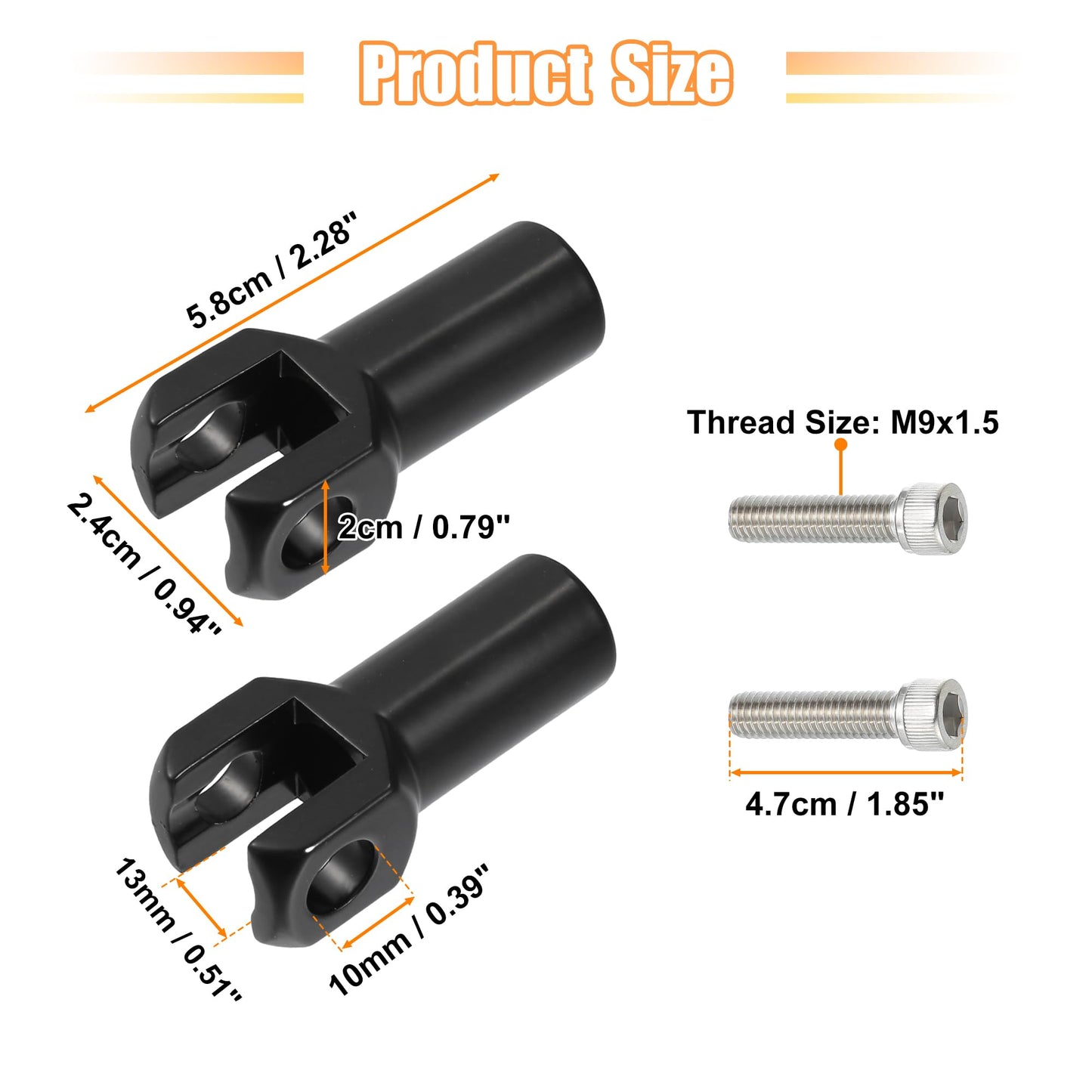 X AUTOHAUX Passenger Foot Peg Supports Mounts Clevis Kit Left and Right Motorcycle Footpeg for Harley Davidson Softail 2000-2006 Footrest Mounting Clevis Hardware Kit Black