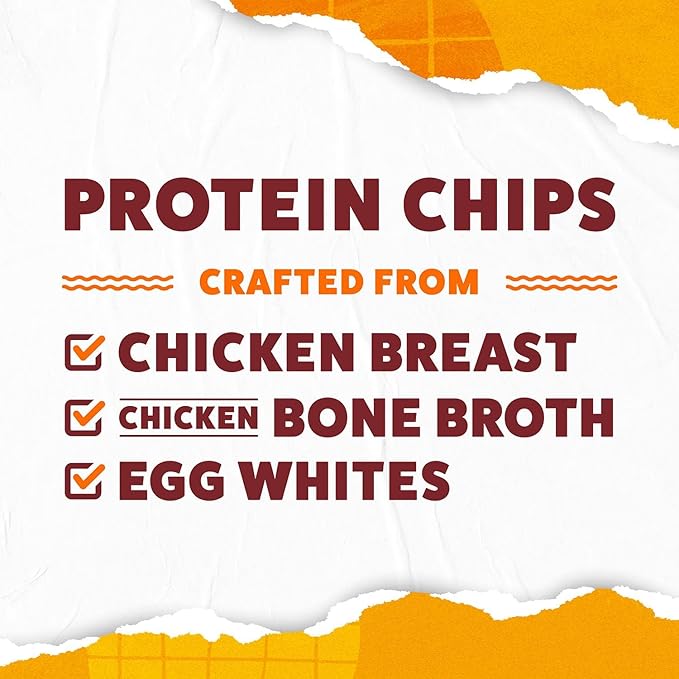 WILDE Protein Chips Chicken & Waffles, High Protein Snacks for Adults, Keto Chips, Gluten Free, Low Carb Snack Box Made with Real Ingredients 1.34oz Bags, Pack of 12
