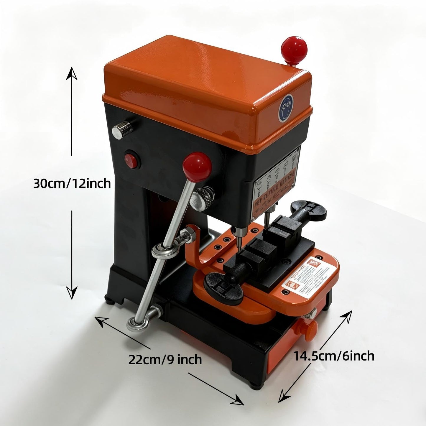2026new B-668 Vertical Key Cutting Machine 110V220V Multifunctional Key Duplicator with Drill & Cutter, Portable Professional Key Copy Machine for Dimple, Cylindrical, Wave & Ball Keys, Locksmith Tool