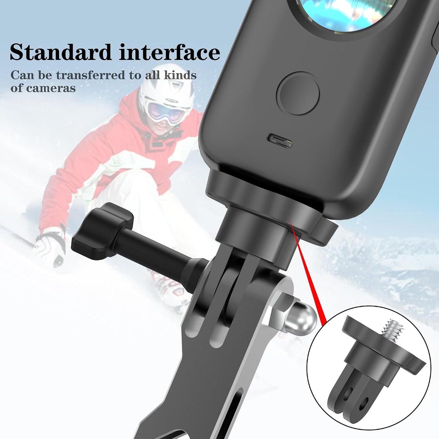 Fahliso 3-in-1 13/12/11/10/9/8/7, Insta360 X5/X4/X3/ONE 1/4 Aluminum Extension Arms for GoPro Hero Universal Extension