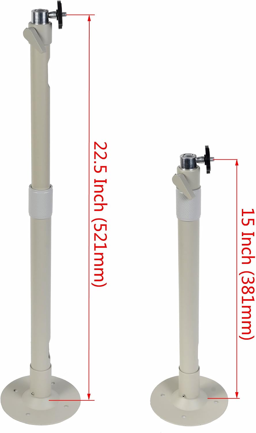 VideoSecu 1/4 20 MCB24 1XS Security Camera Wall Ceiling Mount Bracket Stand Tilt Swivel Mounting Device for Some Mini