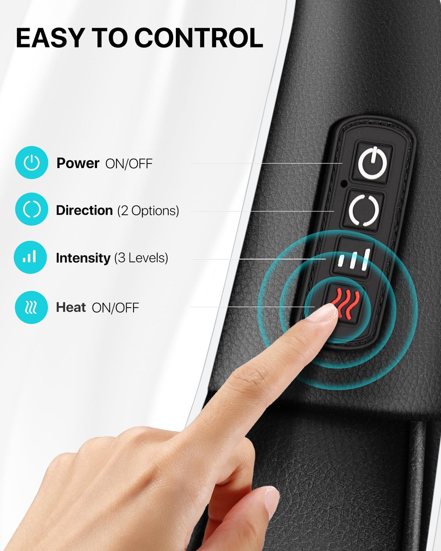 ALLJOY Neck Massager for Pain Relief Deep Tissue with Heat, HSA 3D Kneading Shiatsu Neck and Back Massager for Shoulder Full Body Home Office Car Use, Gift for Dad Men Mom Women FSA