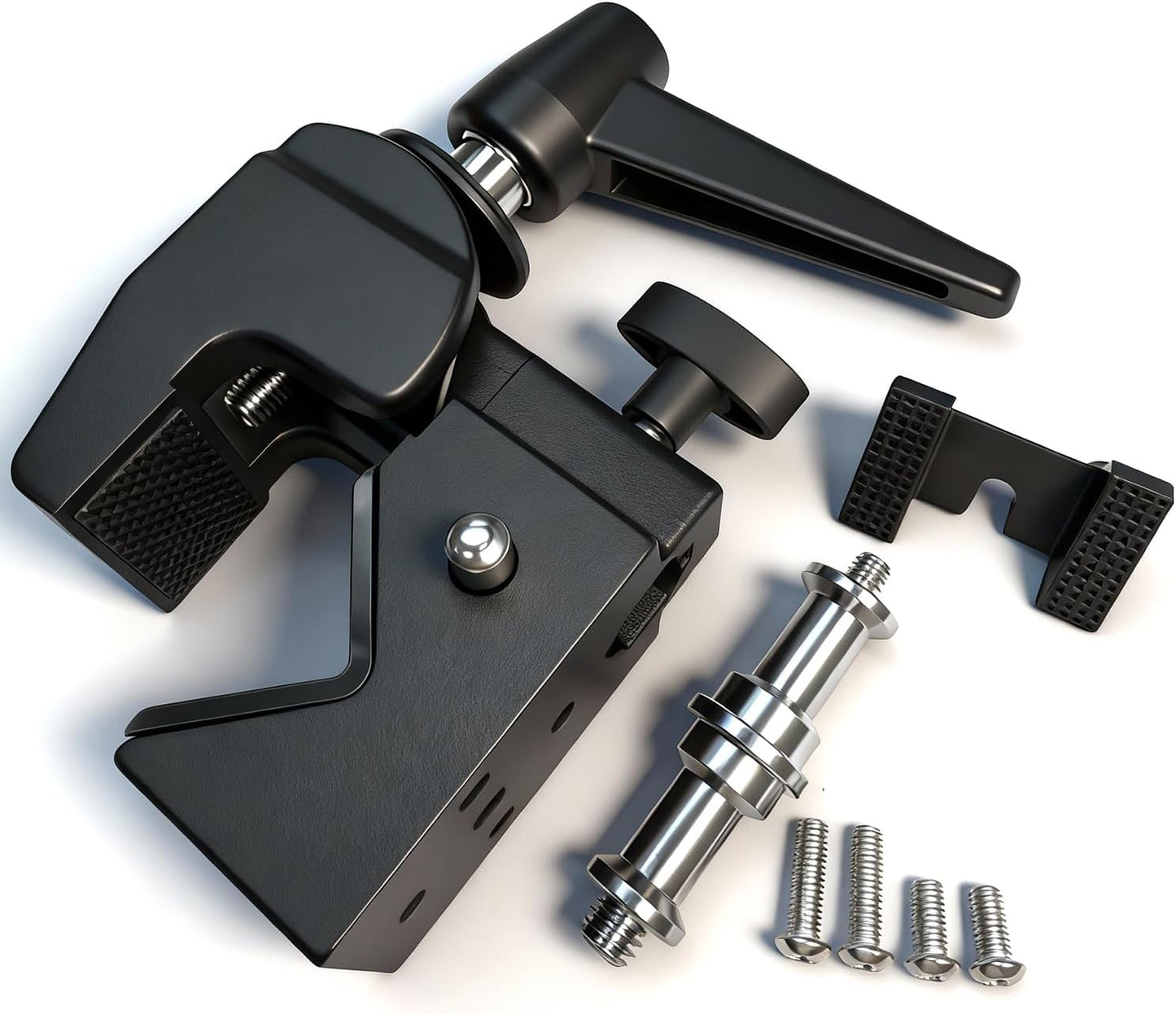 5/8" 33lb (15kg), Heavy Duty Super Clamp Mount Kit with Stud for DSLR Camera, Tripod, LED Light & Video Lighting