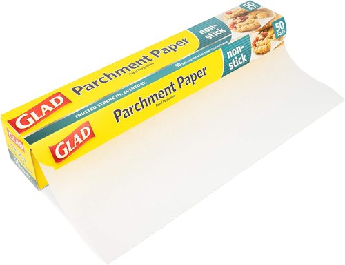 Glad Parchment Paper for Baking - 50 Sq Ft White Roll for Easy Food Storage & Everyday Use