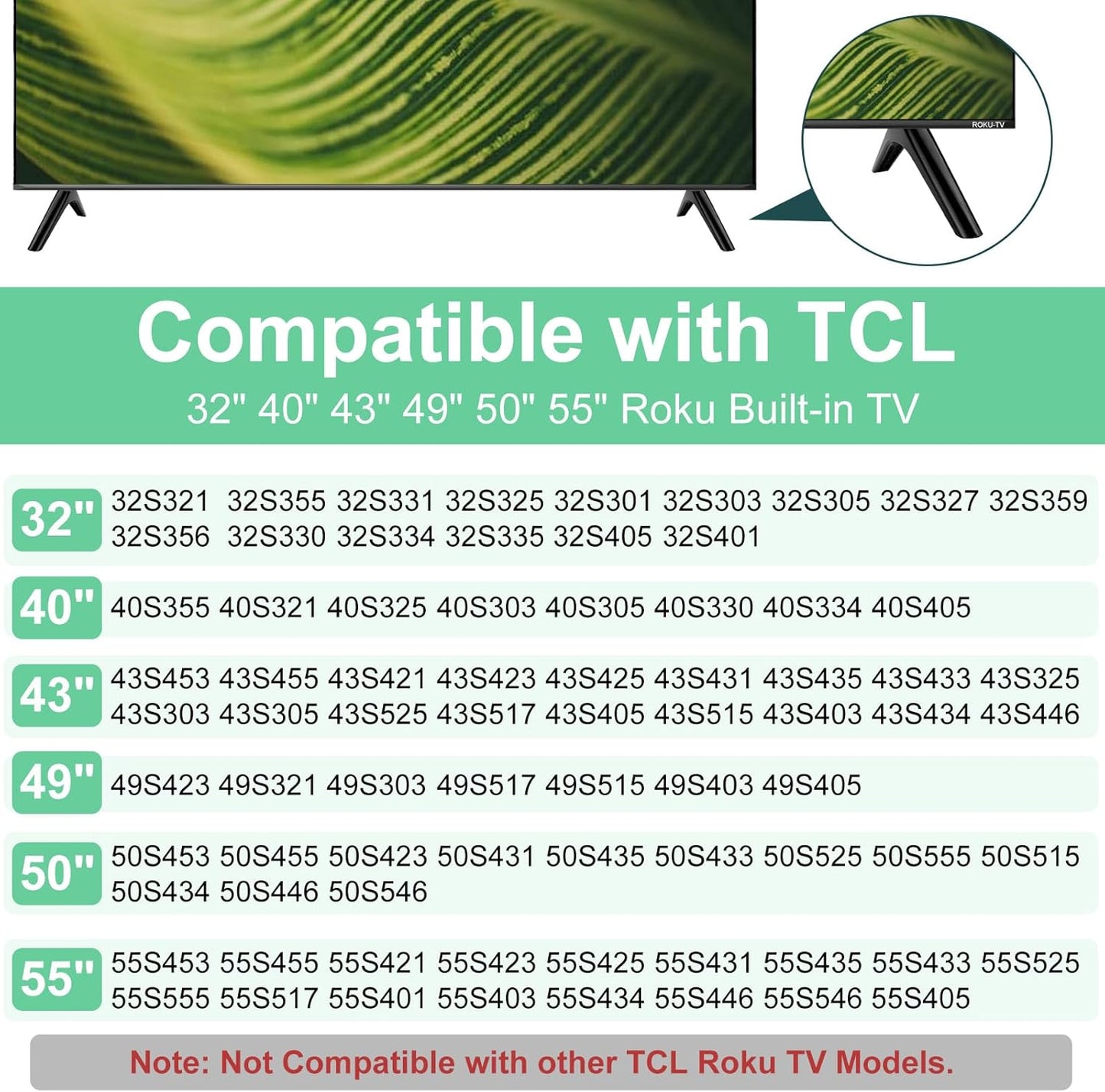 Yaotieci 32" 40" 43" 49" 50" 55" 32S301 32S305 32S321 32S325 32S330 40S305 43S325 43S421 43S425 49S423 49S321 50S423
