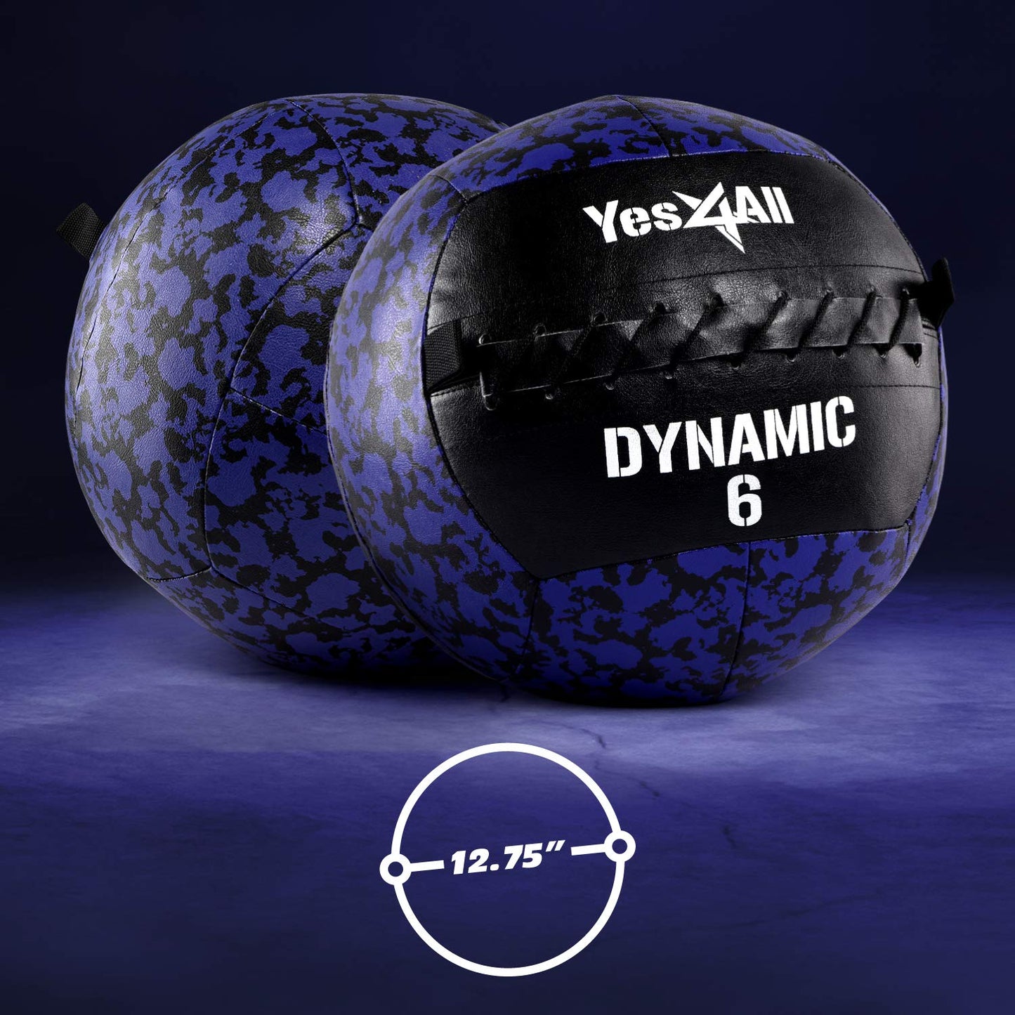 Yes4All Wall Ball - Soft Weighted Ball for Full Body Workout and Strength Exercise 6 LB