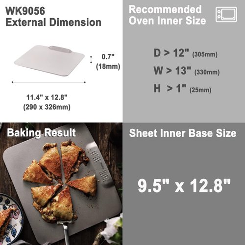 CHEFMADE Non-Stick Cookie Sheet Pan - One-Handed Gripping Bakeware, 12-Inch | Champagne Gold