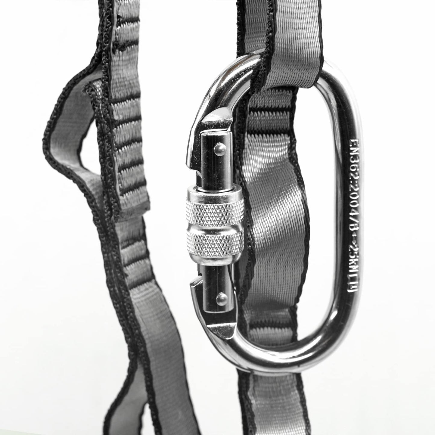 PRIOR FITNESS Yoga Straps Aerial Hammock Accessory Set, 2pcs Carabiner + 2pcs Daisy Chain r, Aerial Silk Hardware with Carabiner Daisy Chain for Yoga Swing Pilates