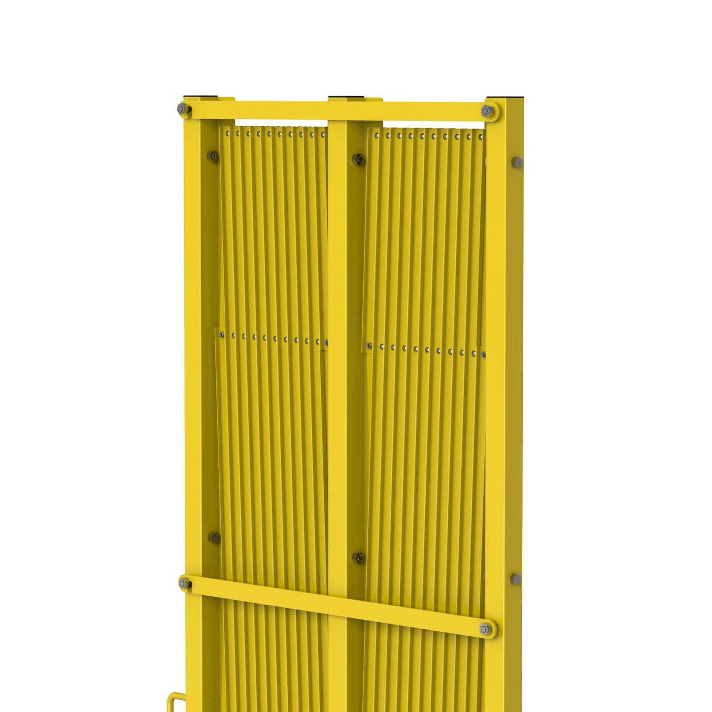 Trafford Industrial Heavy-Duty Expandable Metal Safety Gate Barrier (72.5" H x 20' W, Expands to 20 ft)