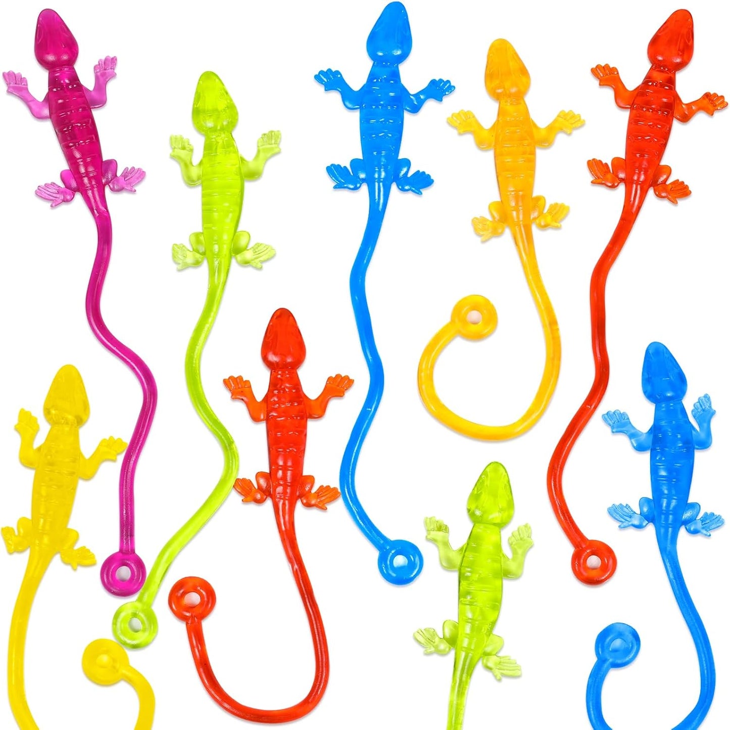 Skiennix 40pcs Sticky Gecko Toys - Fun Party Favors for Kids | Perfect for Goodie Bags & Classroom Exchanges