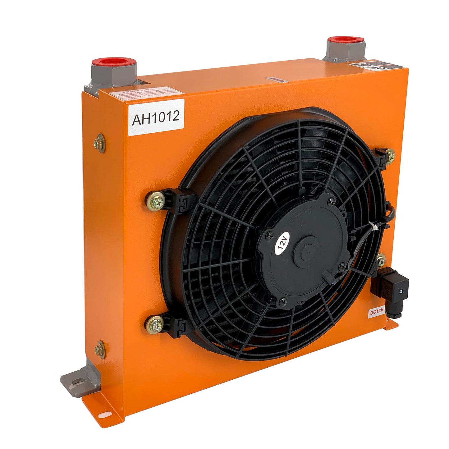 Hydraulic Oil Cooler AH1012T-CA Air Cooled Oil Radiator 120W 12VDC 100L/min Precise Welding & Efficient Fan Replace # AH1012T