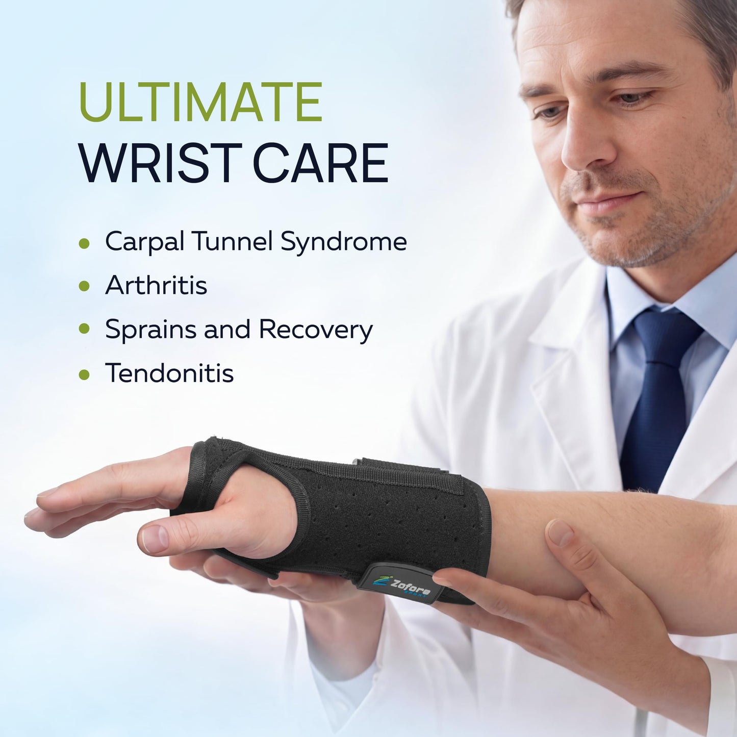 Carpal Tunnel Wrist Brace Night Support and Metal Splint Stabilizer [Single] - Helps Relieve Tendinitis Arthritis Carpal Tunnel Syndrome Pain - Reduces Recovery Time for Men Women - Right (S/M)