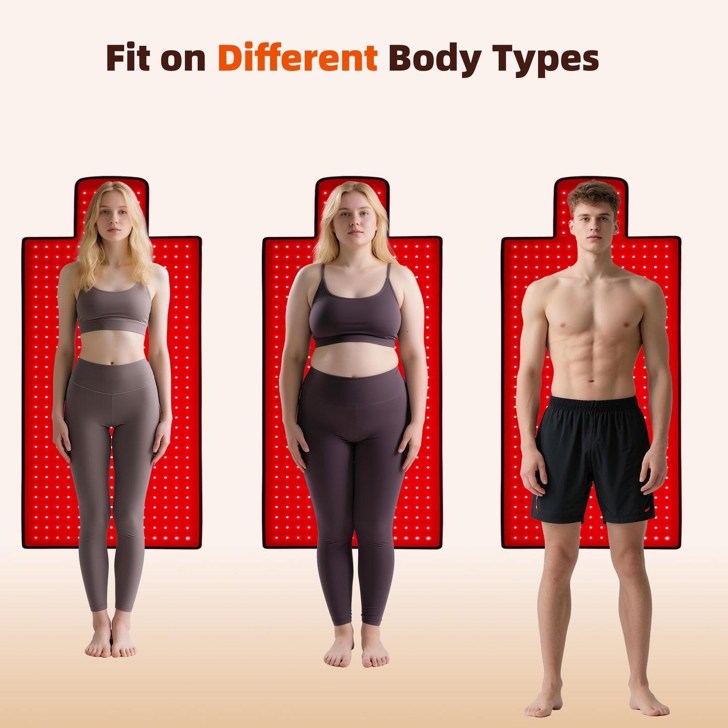 Red Light Therapy Mat for Body 42"x16", 480 LEDs Infrared Light Therapy Pad with Dual Wavelengths 660nm & 850nm for Back Shoulder Abdomen Area, Pulse Modes, Timer & Intensity Control