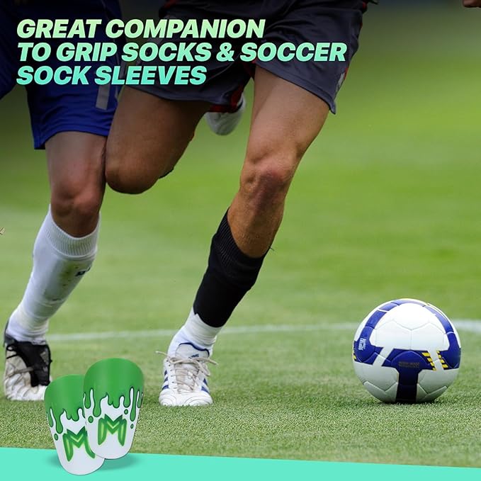 MiniGuards - Mini Shin Guards for Soccer Players - Tiny Shin Pads for Men, Women, Teens - Miniature Shin Guards 3.9 x 2.4 inch - Perfect for High Level Soccer Athletes