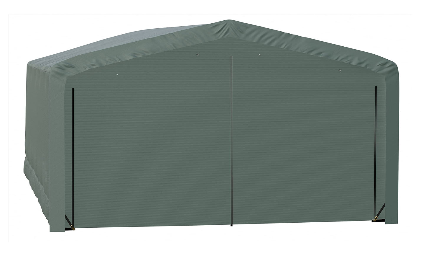 ShelterLogic ShelterTube Garage & Storage Shelter, 20' x 32' x 12' Heavy-Duty Steel Frame Wind and Snow-Load Rated Enclosure, Green