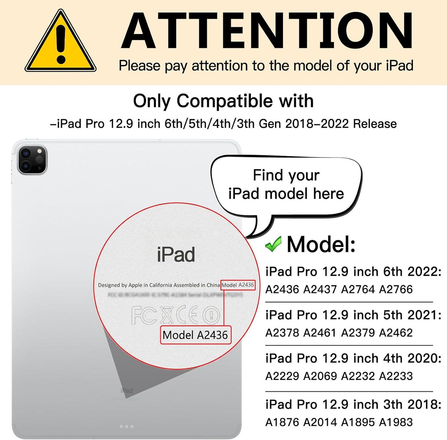 12.9 M1 M2 2022 2021 2018, 12.9" 6th 5th 4th 3rd, FILMEXT Magnetic iPad Pro Privacy Screen Protector Removable